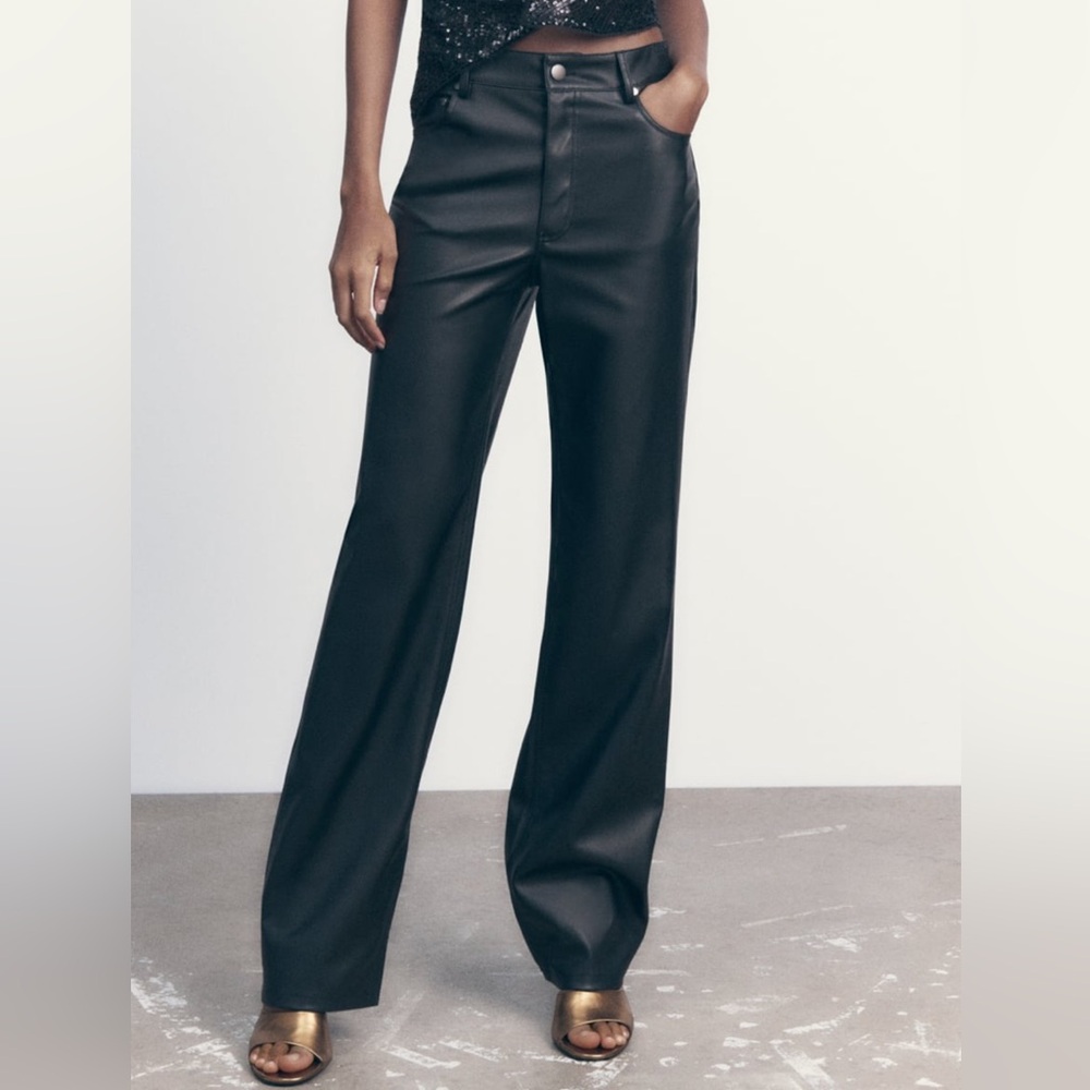 Zara leather pants